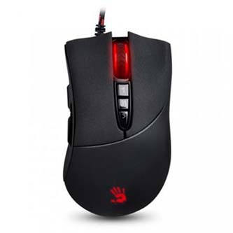 A4tech Myš Bloody V3, 3200DPI, optická, 7tl., 1 kolečko, drátová USB, černá, herní, V-Track, CORE2, paměť 160kB