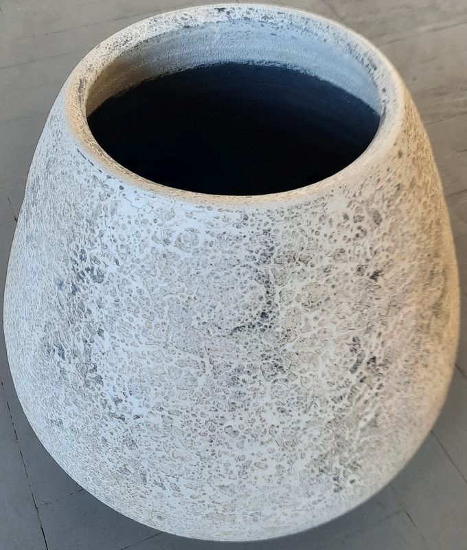 Váza K 2D bílá 40x24cm, keramika