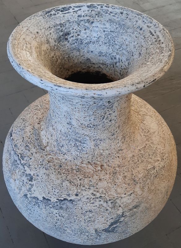 Váza K 2B bílá 47x22cm, keramika