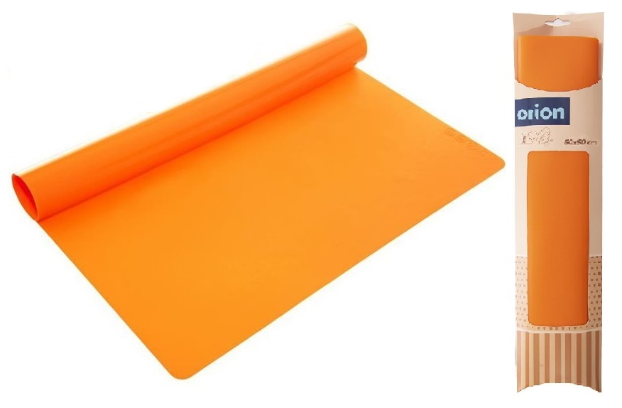 Vál 60x50x0,08cm kuchyňský, silikon, oranž.