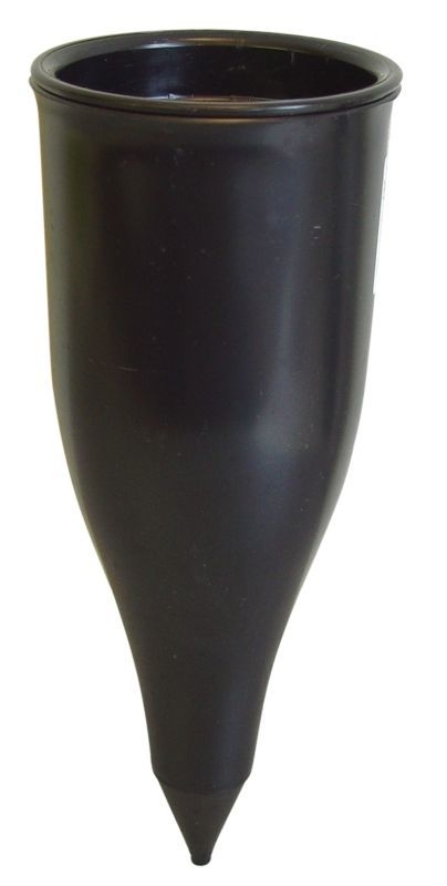 Váza d10x27cm, černá, zapichovací, plast