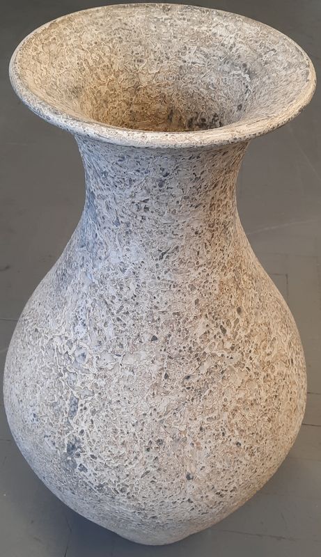 Váza K 1H bílá 69x23cm, keramika