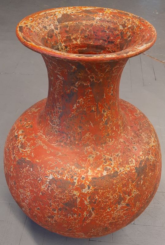 Váza K 1B oranž 57x29cm, keramika