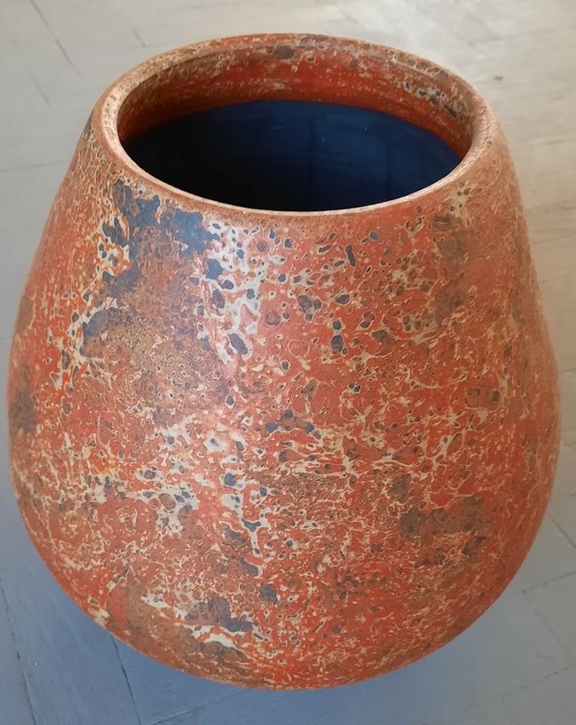 Váza K 2E oranž 38x22cm, keramika