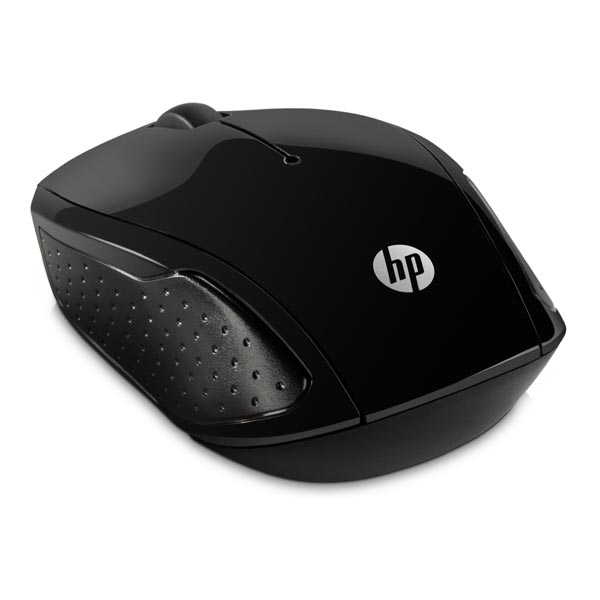 HP myš 200 Wireless, 1000DPI, 2.4 [GHz], optická, 3tl., 1 kolečko, bezdrátová, černá, 2 ks AAA, Windows 7/8/10, Mac OS 10.3 a nově