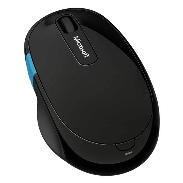 Microsoft Myš Sculpt Comfort Mouse, 4000DPI, 2.4 [GHz], optická, 6tl., 1 kolečko, bezdrátová, černá, 2 ks AA, klasická, BlueTrack